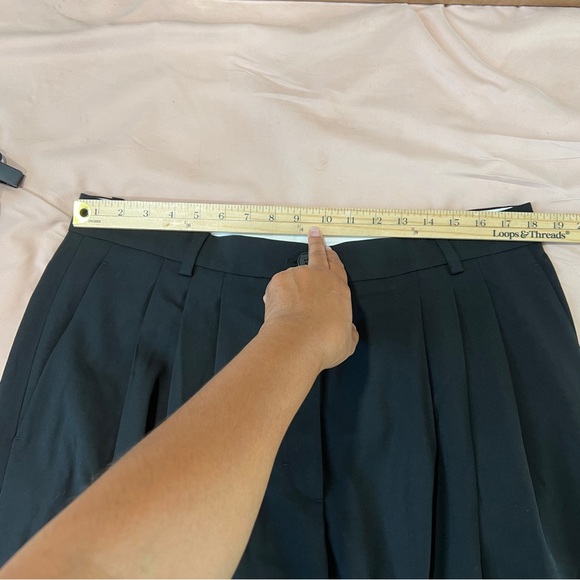 NWT COS Black Wool Barrel Ankle Pants - Picture 13 of 16